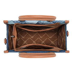 WG210-8120S  Wrangler Woven Denim Concealed Carry  Tote/Crossbody -Jean