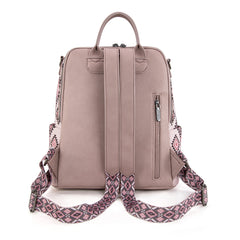 WG213-9110   Wrangler Aztec Print Backpack/Crossbody - Pink