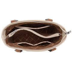 WG217-2002 Wrangler Braided Whipstitch Zippered Tote