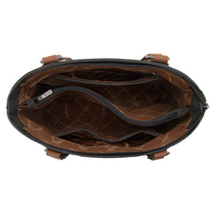 WG217-2002 Wrangler Braided Whipstitch Zippered Tote