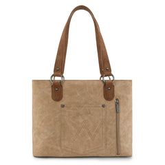 WG217-2002 Wrangler Braided Whipstitch Zippered Tote