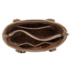 WG217-2002 Wrangler Braided Whipstitch Zippered Tote