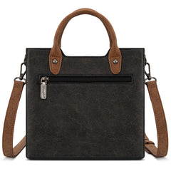 WG217-889  Wrangler Braided Whipstitch Top Handle Small Tote/Crossbody