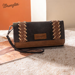 WG217-C018 Wrangler Southwestern Print  Wallet/Wristlet/Crossbody