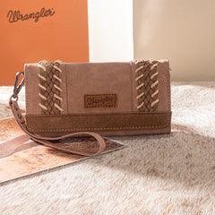 WG217-C018 Wrangler Southwestern Print  Wallet/Wristlet/Crossbody