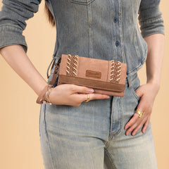 WG217-C018 Wrangler Southwestern Print  Wallet/Wristlet/Crossbody