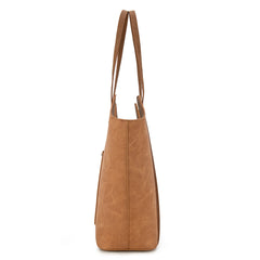 WG218-8250  Wrangler Aztec Embroidered Tote Bag- Brown