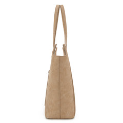 WG218-8250  Wrangler Aztec Embroidered Tote Bag- Tan