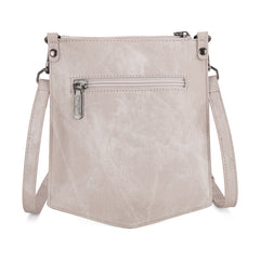 WG219-183  Wrangler "W" Stitch Water Repellent Denim Pocket  Crossbody- Beige