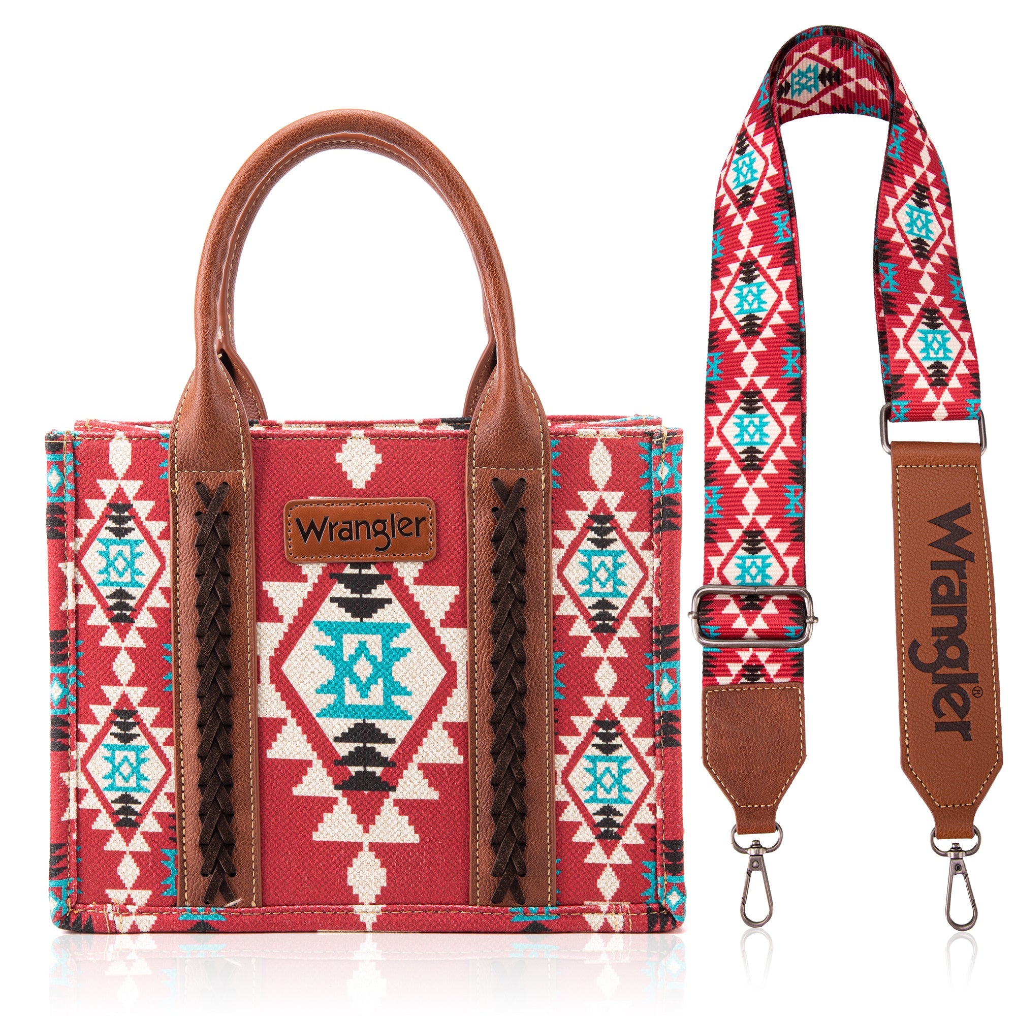 WG2203-8120S Wrangler Southwestern Print Small Canvas Tote/Crossbody - –  MONTANA WEST U.S.A