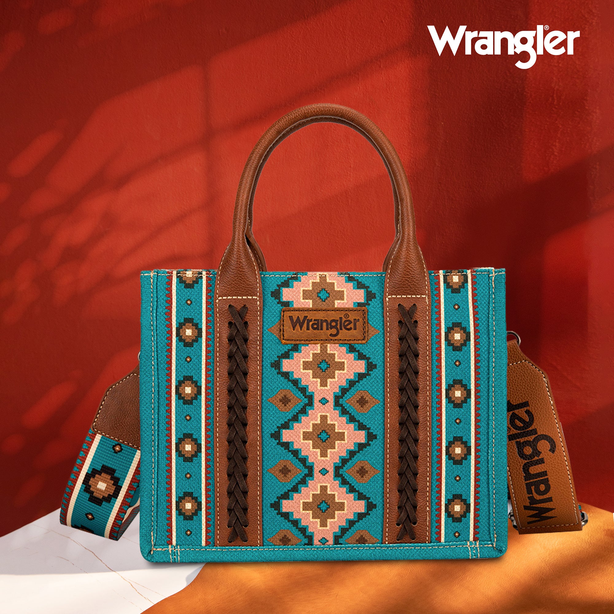 WG2203-8120S Wrangler Southwestern Print Small Canvas Tote/Crossbody - –  MONTANA WEST U.S.A