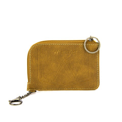 WG2203-W005 Wrangler Southwestern Art Print Mini Zip Card Case -Mustard