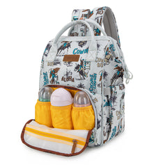 WG2204-91102   Wrangler Cowboy Printed Callie Backpack/Diaper Bag-Beige