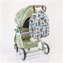 WG2204-91102   Wrangler Cowboy Printed Callie Backpack/Diaper Bag-Beige