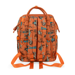 WG2204-91102   Wrangler Cowboy Printed Callie Backpack/Diaper Bag- Brown