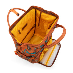 WG2204-91102   Wrangler Cowboy Printed Callie Backpack/Diaper Bag- Brown