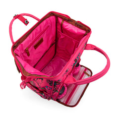 WG2204-91102   Wrangler Cowboy Printed Callie Backpack/Diaper Bag-Dark Pink