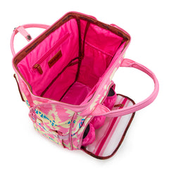 WG2204-91102   Wrangler Aztec Printed Callie Backpack/Diaper Bag- Pink