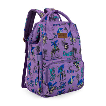 WG2204-91102 Wrangler Cowboy Printed Callie Backpack/Diaper Bag