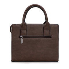 WG2206-8120S  Wrangler Aztec Pattern Print -Tote/Crossbody -Coffee