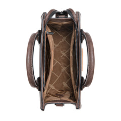 WG2206-8120S  Wrangler Aztec Pattern Print -Tote/Crossbody -Coffee