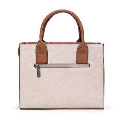 WG2206-8120S  Wrangler Aztec Pattern Print -Tote/Crossbody -Tan