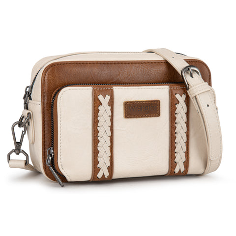 WG2207-30031  Wrangler Crossbody Purse With Wallet Compartment -Beige