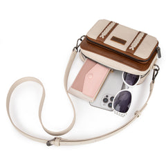 WG2207-30031  Wrangler Crossbody Purse With Wallet Compartment -Beige