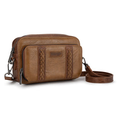 WG2207-30031  Wrangler Crossbody Purse With Wallet Compartment - Dark Khaki