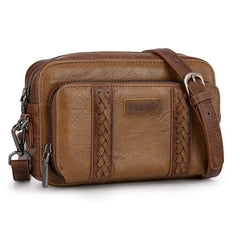 WG2207-30031  Wrangler Crossbody Purse With Wallet Compartment - Dark Khaki