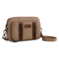 WG2207-30031  Wrangler Crossbody Purse With Wallet Compartment - Khaki