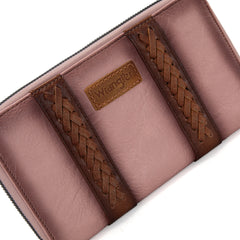WG2208-W006  Wrangler Whipstitch Wallet/Wristlet - Pink