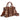 WG2209-8120S Wrangler Aztec Pattern Dual Sided Print Tote/Crossbody - Brown