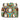 WG221-8360 Wrangler Aztec Distressed Print Dual Sided Print Crossbody - Green