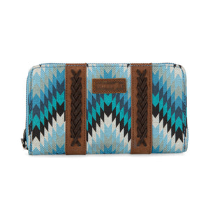 WG2211-W006 Wrangler Southwestern Art Print Wallet - Jean