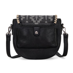 WG2212-8136  Wrangler Southwestern  Print Saddle Bag -  Black