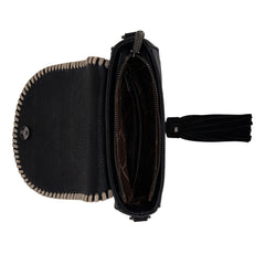 WG2212-8136  Wrangler Southwestern  Print Saddle Bag -  Black