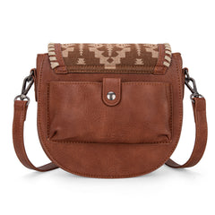 WG2212-8136  Wrangler Southwestern  Print Saddle Bag -  Brown