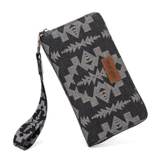WG2212-W006  Wrangler Southwestern Art Print Wallet  -Black