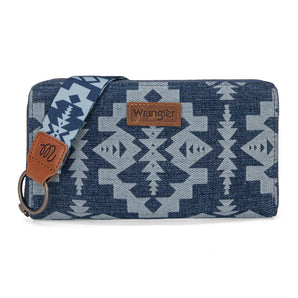 WG2212-W006 Wrangler Southwestern Art Print Wallet - Jean