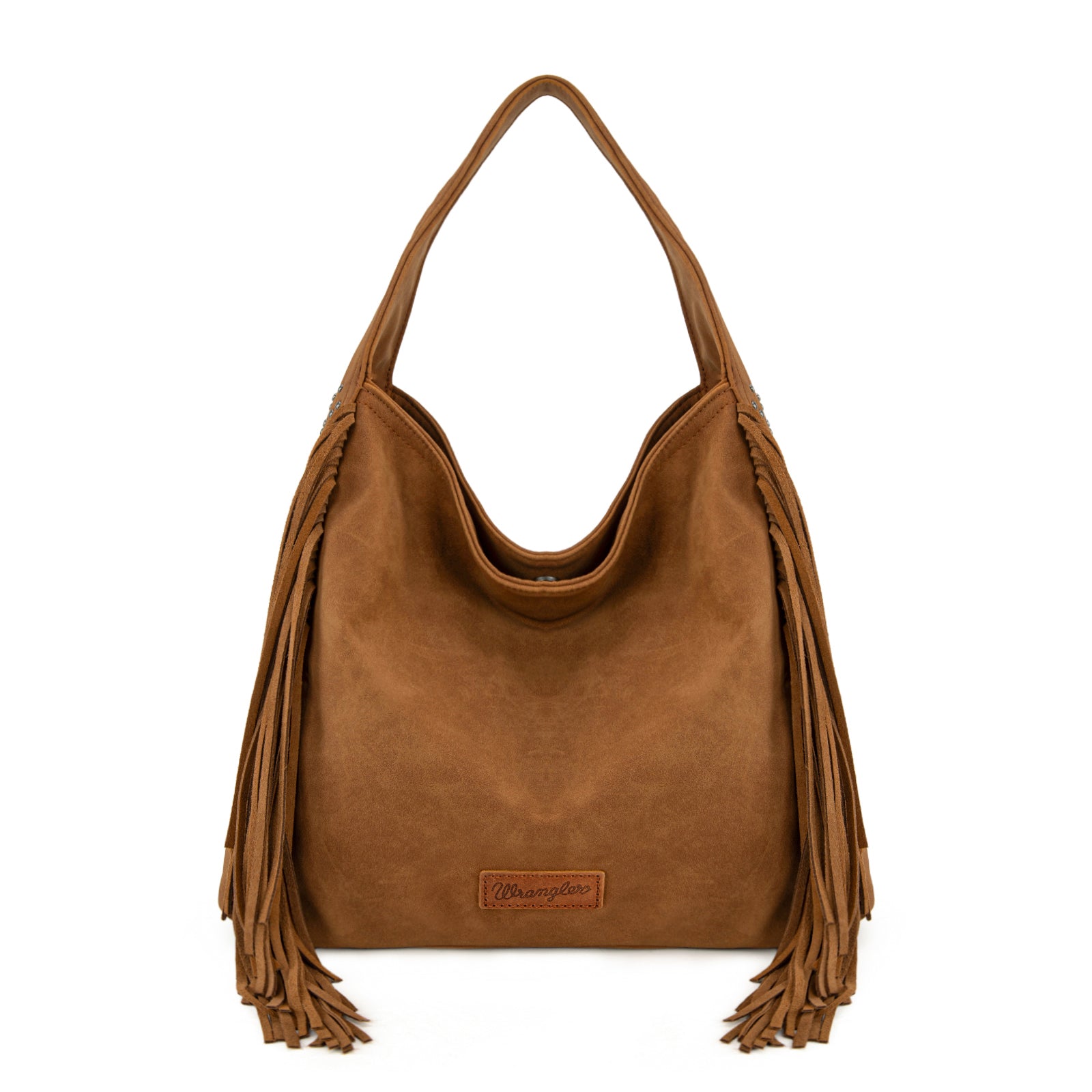 ★WEST★ Rudy Hobo Bag WI04BE WG244-9182 Wrangler Fringe Studded Hobo Bag- Brown – MONTANA