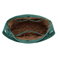 WG244-9182  Wrangler Fringe Studded Hobo Bag- Turquoise