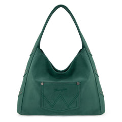 WG244-9182  Wrangler Fringe Studded Hobo Bag- Turquoise