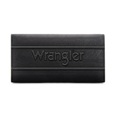 WG224-W071  Wrangler Long Wallet with Detachable Zipper Pocket