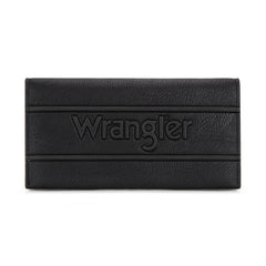 WG224-W071  Wrangler Long Wallet with Detachable Zipper Pocket