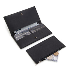 WG224-W071  Wrangler Long Wallet with Detachable Zipper Pocket