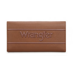 WG224-W071  Wrangler Long Wallet with Detachable Zipper Pocket