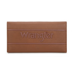 WG224-W071  Wrangler Long Wallet with Detachable Zipper Pocket