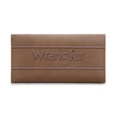 WG224-W071  Wrangler Long Wallet with Detachable Zipper Pocket