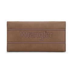 WG224-W071  Wrangler Long Wallet with Detachable Zipper Pocket